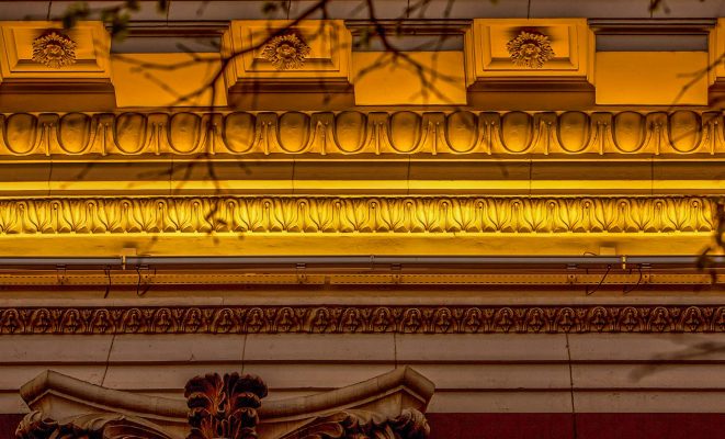 Архитектурная подсветка здания МАДИ