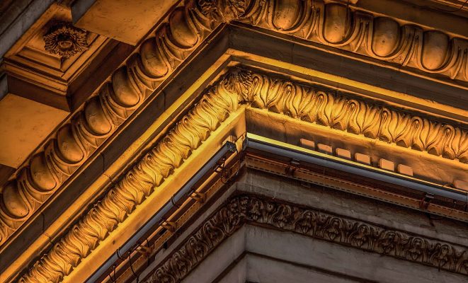 Архитектурная подсветка здания МАДИ