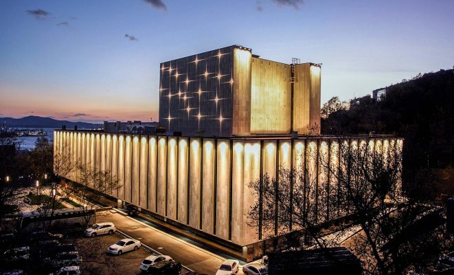 Архитектурное освещение Драматического Театра, г. Владивосток