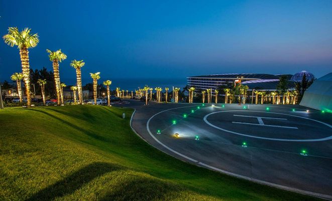 Проект ландшафтного освещения гостиничного комплекса Mriya Resort & Spa, г. Ялта