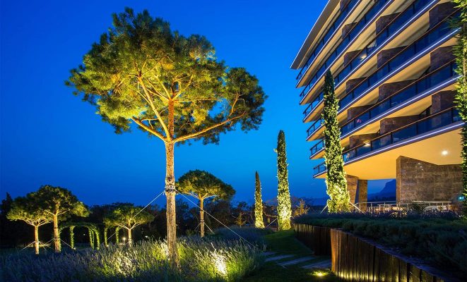 Проект ландшафтного освещения гостиничного комплекса Mriya Resort & Spa, г. Ялта