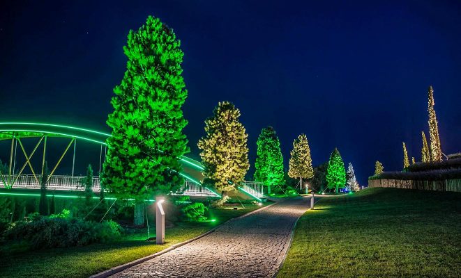 Проект ландшафтного освещения гостиничного комплекса Mriya Resort & Spa, г. Ялта