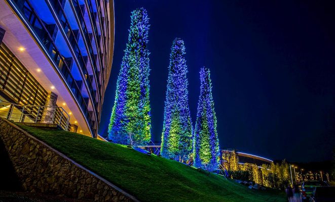 Проект ландшафтного освещения гостиничного комплекса Mriya Resort & Spa, г. Ялта