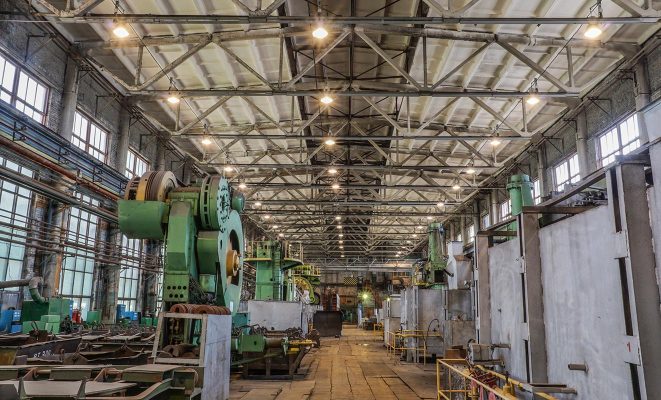 Освещение цехов НПО Энергомаш, г. Химки