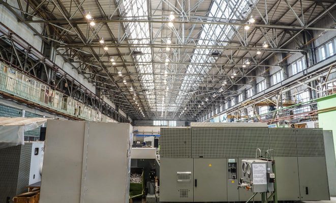 Освещение цехов НПО Энергомаш, г. Химки