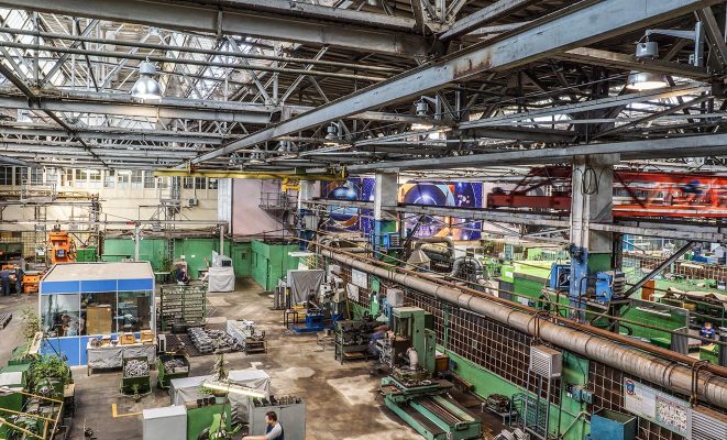 Освещение цехов НПО Энергомаш, г. Химки