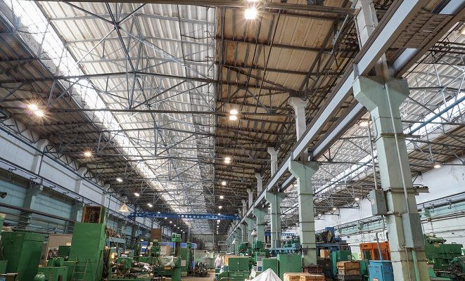 Освещение цехов НПО Энергомаш, г. Химки