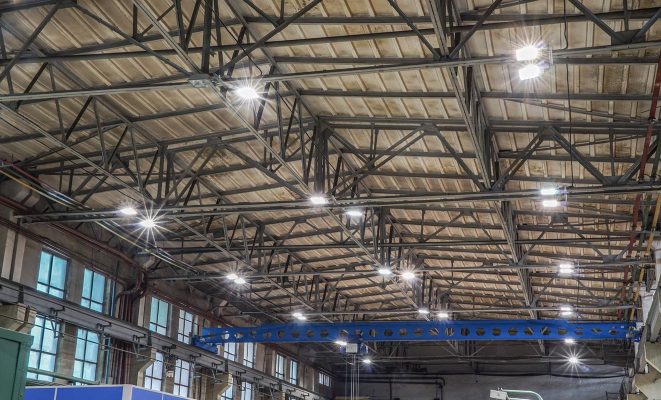 Освещение цехов НПО Энергомаш, г. Химки