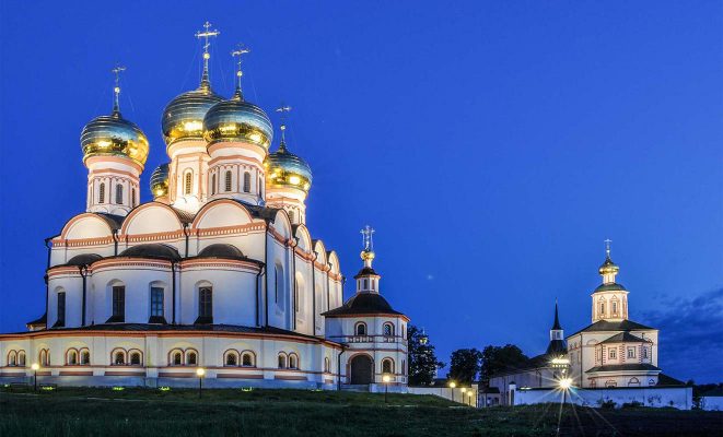 Архитектурно-художественная подсветка Иверского монастыря, г. Валдай
