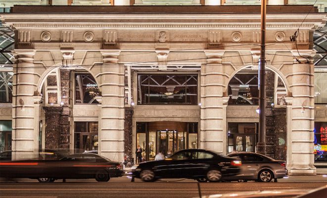 Архитектурно-художественная подсветка отеля Ritz-Carlton, г. Москва