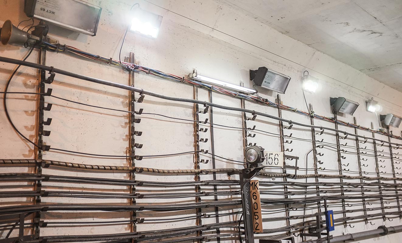 Освещение тоннеля метро Лермонтовский проспект – Выхино