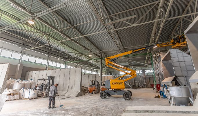 Освещение завода керамических плит LaminamRus, Калужская область, индустриальный парк Ворсино