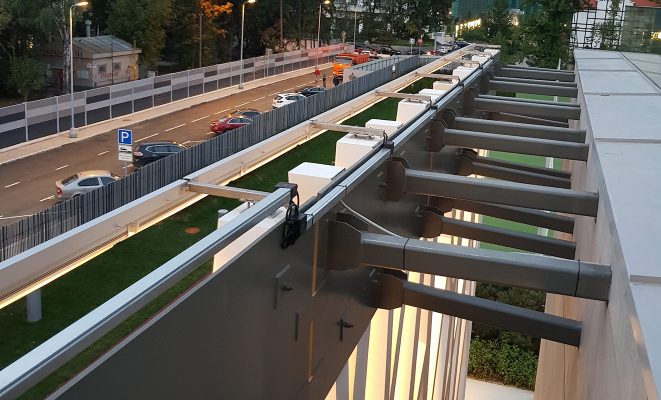 Освещение фасада «Хорошколы» — Хорошевской прогимназии