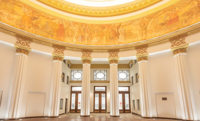 Архитектурное освещение Павильона № 71 «Атомная энергия» на ВДНХ